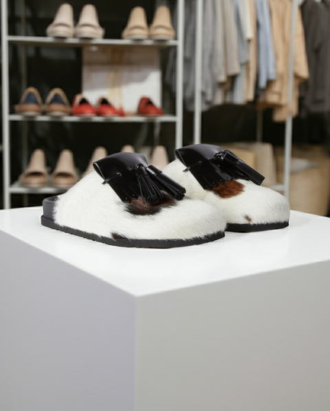 MSGN MULES/SLIPPERS - BROWN