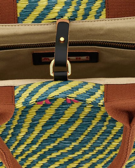 Raffia handbag