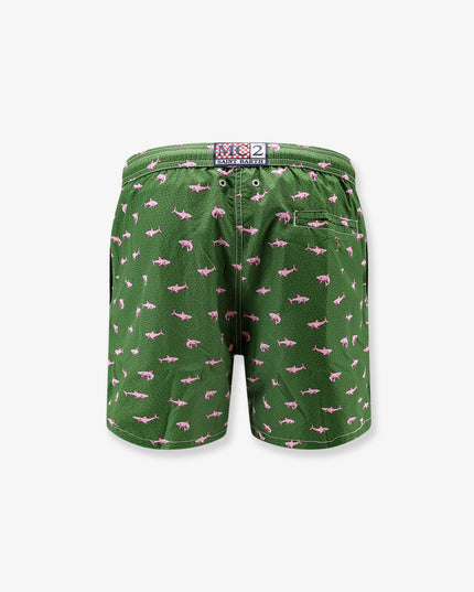 Recycled material swim trunks
