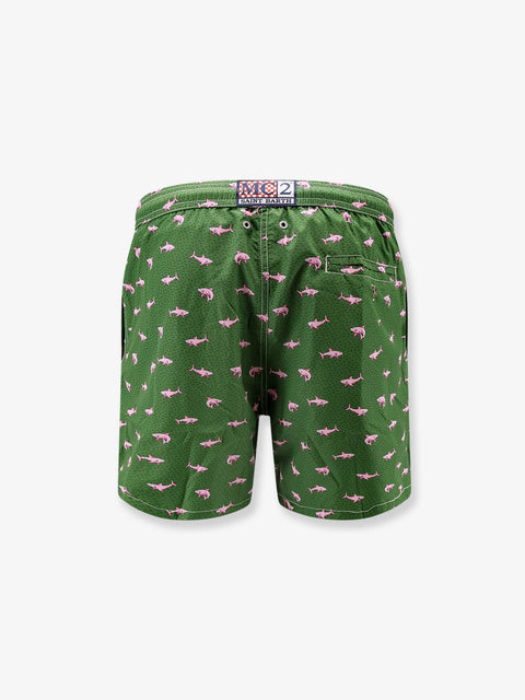 Recycled material swim trunks