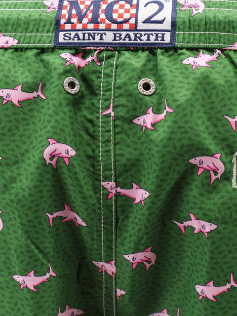 Recycled material swim trunks
