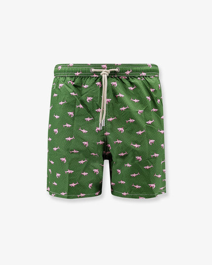 Recycled material swim trunks