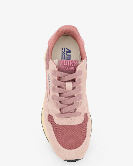 Reelwind Low mesh and suede sneakers with side logo