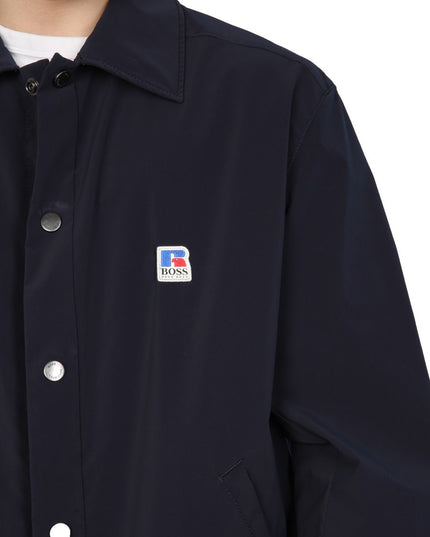 RELAXED FIT JACKET WITH BOSS X RUSSELL ATHLETIC LOGO