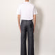 Relaxed linen, cotton and silk jeans