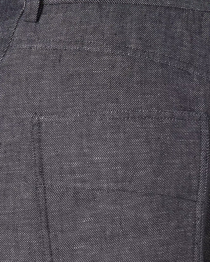 Relaxed linen, cotton and silk jeans
