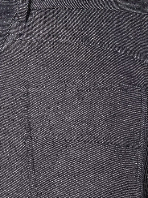 Relaxed linen, cotton and silk jeans