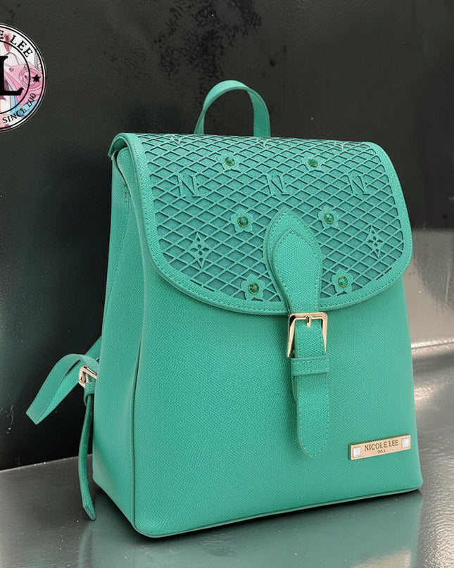 Rucksack GRACIE (Grün) – Veganes Leder