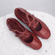 Obsession Kreuzband-Leder Ballerinas