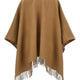 REVERSIBLE CHECK WOOL CAPE