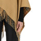 REVERSIBLE CHECK WOOL CAPE