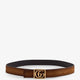 Reversible leather belt