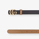 Reversible leather belt
