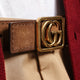 Reversible leather belt