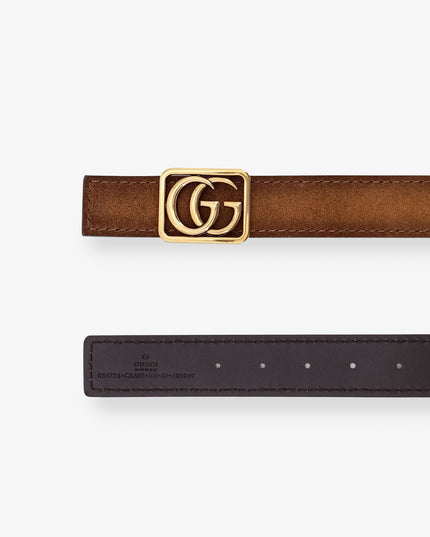Reversible leather belt