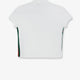 Ribbed cotton jersey polo shirt