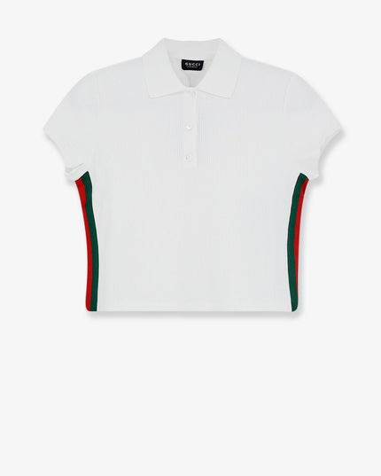 Ribbed cotton jersey polo shirt