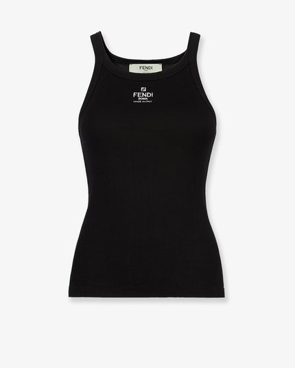 Ribbed cotton tank top