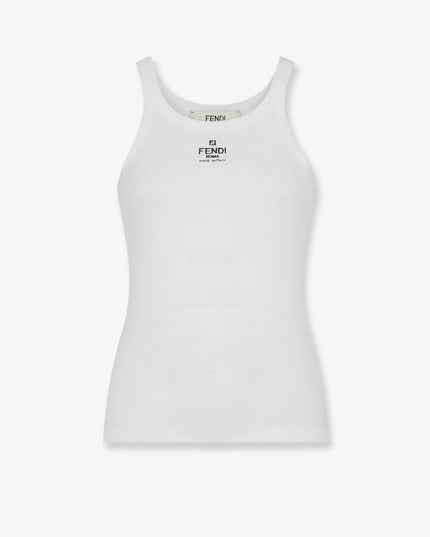 Ribbed cotton tank top