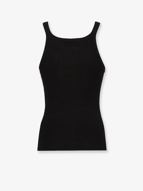 Ribbed cotton tank top
