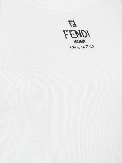 Ribbed cotton tank top