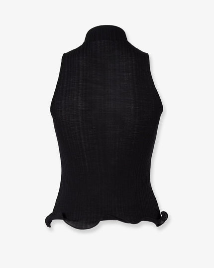 Ribbed virgin wool top
