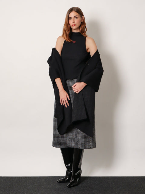 Ribbed virgin wool top