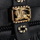 Rider leather shoulder bag with fringed edges