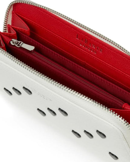 LaBante London | Robin Vegan Zip-Around Wallet | Weiss