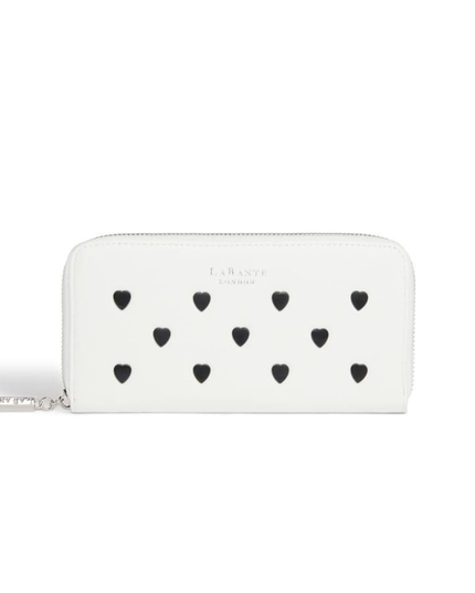 LaBante London | Robin Vegan Zip-Around Wallet | Weiss