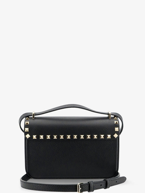 Rockstud leather crossbody bag with stud detail