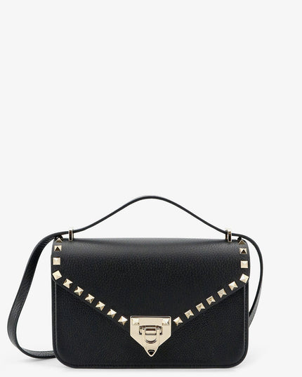 Rockstud leather crossbody bag with stud detail
