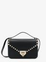 Rockstud leather crossbody bag with stud detail