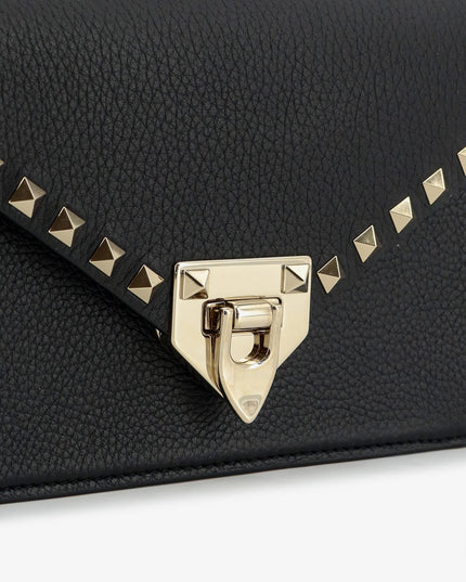 Rockstud leather crossbody bag with stud detail