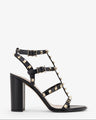 Valentino Garavani | Rockstud Kalbsleder-Sandaletten | Schwarz | Damen