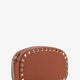 Rockstud leather shoulder bag
