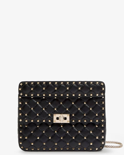 Rockstud Spike leather crossbody bag with iconic all-over studs