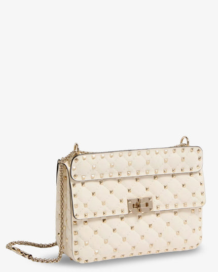 Rockstud Spike leather crossbody bag with iconic all-over studs