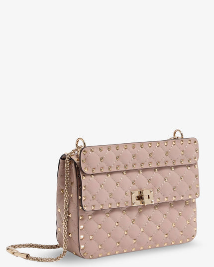 Rockstud Spike leather crossbody bag with iconic all-over studs