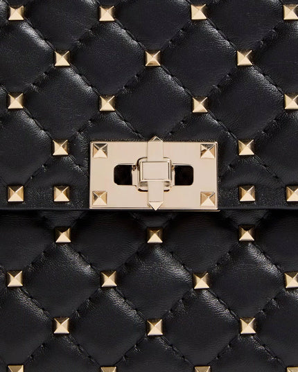 Rockstud Spike leather crossbody bag with iconic all-over studs