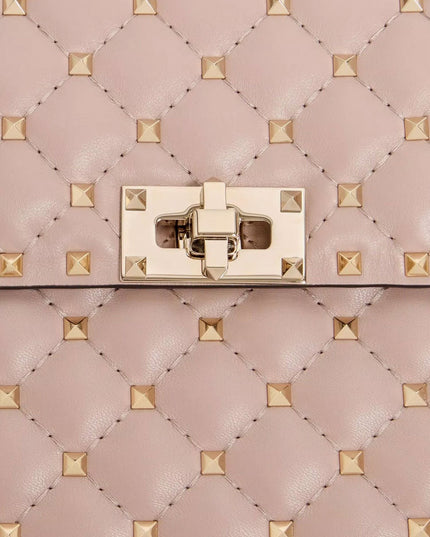 Rockstud Spike leather crossbody bag with iconic all-over studs