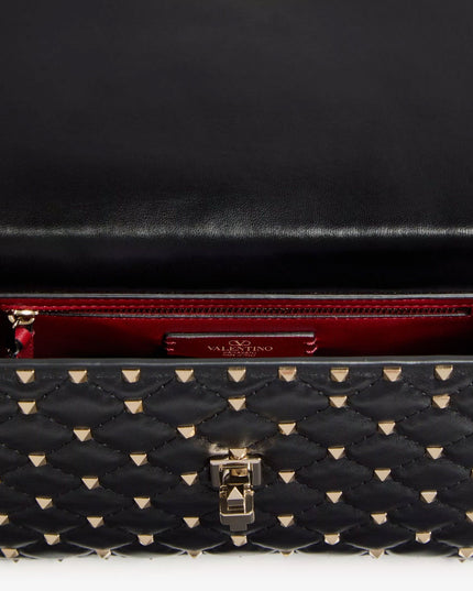 Rockstud Spike leather crossbody bag with iconic all-over studs