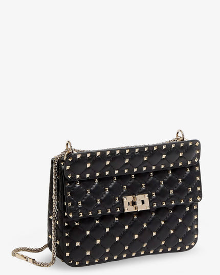 Rockstud Spike leather crossbody bag with iconic all-over studs
