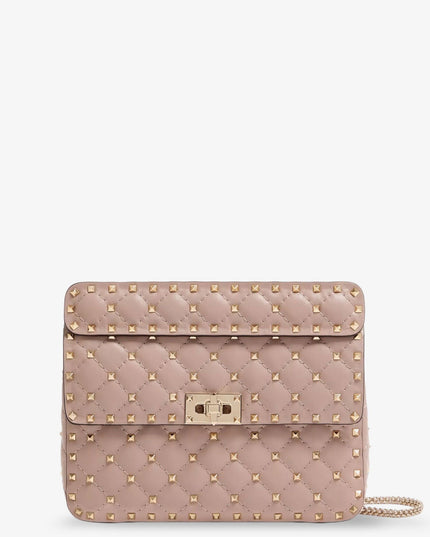Rockstud Spike leather crossbody bag with iconic all-over studs