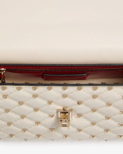Rockstud Spike leather crossbody bag with iconic all-over studs