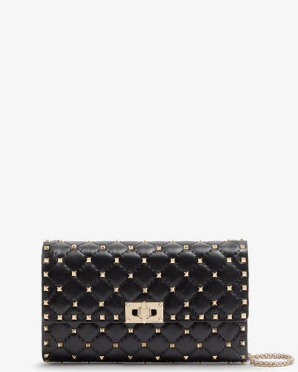 Rockstud Spike leather shoulder bag with iconic all-over studs