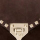 Rockstud suede crossbody bag