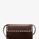 Rockstud suede crossbody bag