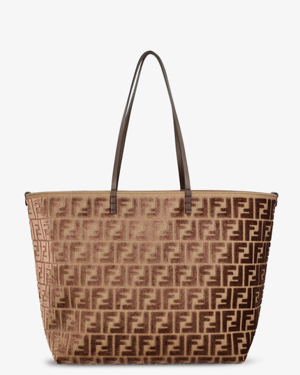 Roll Large FF jacquard fabric shopping bag