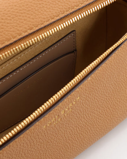 Romy slim hammered leather crossbody bag